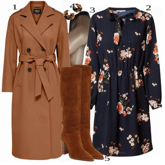 Jesenske Outfiti mit Črna Obleka About You "1"