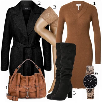 outfit mit Rdeča/Zelena Obleka Object "1"