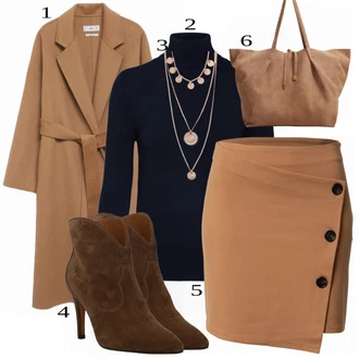 Outfity pro práci Rolák s Černá Rolák/Svetr s límečkem Only "Elegantní vzhled"