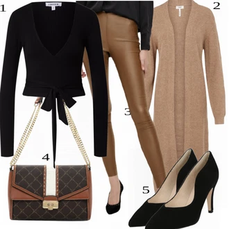 Outfit sa Crna Obuća Caprice "savršena odjeća"