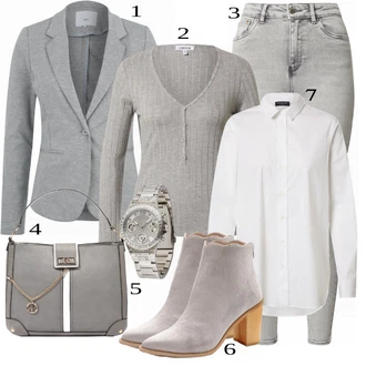 Outfit s Taška Přes Rameno river island "Elegantní vzhled"