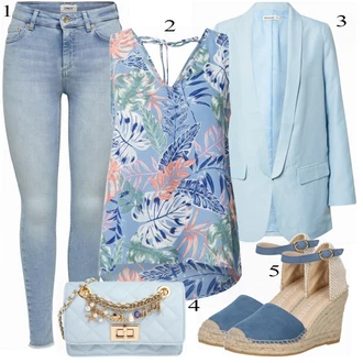 Outfity pro léto s Světle modrá/Modrá Džíny s Rozparkem/Girlfriend Džíny/Mom Jean/Džíny Culottes/Džín s Nízkým Pasem/High Waist Džínové Kalhoty/Vintage džíny/Push up Džín/Džíny s Nízkým Sedem/Dad Džíny Only "Letní oblečení"