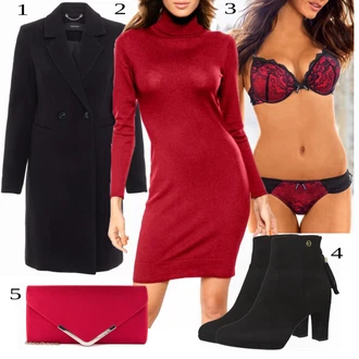 outfit mit Črna Škorenj Tamaris "Tvoja elegantna obleka"