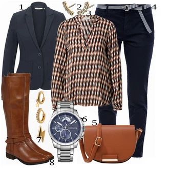 Outfit s Vícebarevný S.Oliver "Elegantní vzhled"