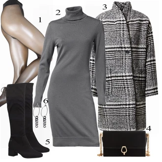 Zimske Outfiti "Elegantna zimska obleka"