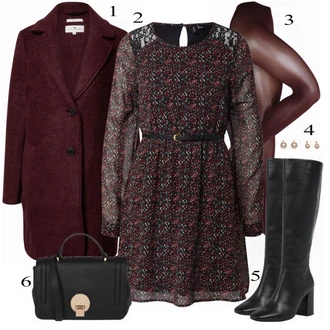 Outfit s Černá Šaty VERO MODA "Elegantní obchodní outfit"