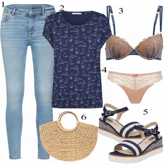 krajkou Outfit s Modrá Podprsenka Balconette/Bralette/Prsatější střih podprsenky/Push-Up Podprsenka/Průsvitná podprsenka a podprsenka s kosticí/Kožené bundy pro muže/Trojúhelníkový Podprsenek/Podprsenka Bez Kostic/Podprsenka s kosticemi PALMERS "Espirit"