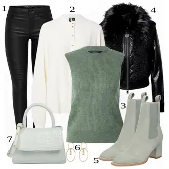 Outfit sa Siva forever new "Izgled za zimu"