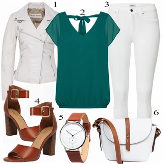 Outfit s Kožené Bund Freaky Nation "Freaky Nation KOŽENÁ BUNDA"