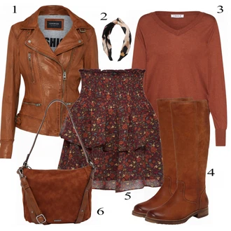 Outfit s Červená farina opoku "FREAKY NATION jacke"