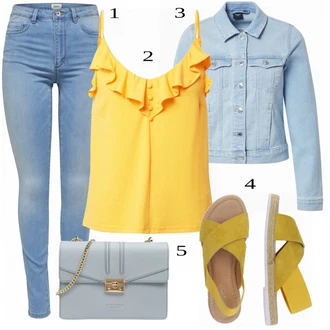 outfit mit Rumena Čevlj About You "Tvoj cool outfit"