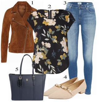 Outfit s Béžová/Hnědá/Šedá/Khaki Bunda s Bočním Zipem/Kožené Bund Kožená vintage bunda/Bunda z Umělé Kůže/Motorkářské Bund/Motorkářská bunda Freaky Nation "Jarní Outfit"
