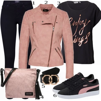 outfit mit Mešane barve/Črna Kavbojke VERO MODA "Pomladna oblačila v barvah"