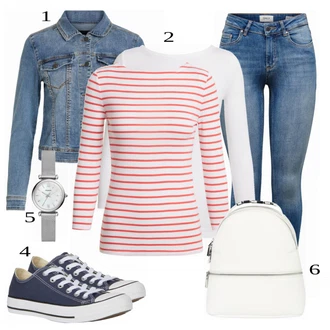 outfit mit Bela Touring backpack Replay "Tvoj cool outfit"