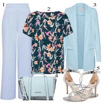 Outfit s Šedá Bota Na Podpatku Buffalo "Módní"