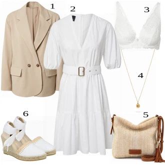 Outfit s Bílá/Krémová Kojící podprsenka/Prsatější střih podprsenky/Odlehčovací podprsenka/Podprsenka s kosticemi/Bezdrátová podprsenka/Bralette/Měkká podprsenka/Podprsenka Bez Kostic/Trojúhelníkový Podprsenek/Zmenšující Podprsenek/Krajková podprsenka JOOP! "Skvělý pro volný čas"