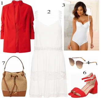 Outfit s Červená Bota Sandály Bullboxer "Ženský Ležérní Outfit"