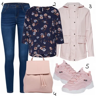 Outfit s Šedá Teniska Fila "Fila"