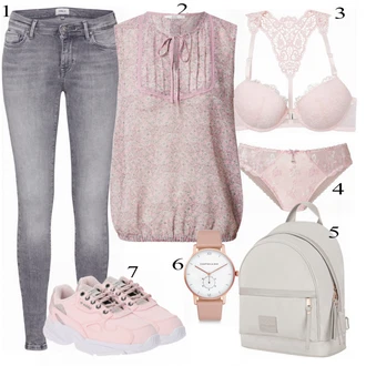 Malle outfity "Denní Outfit s květinovým vzorem"