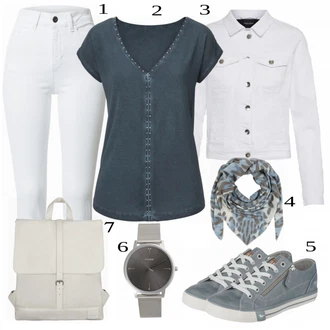 Outfit s Šedá Batoh Johnny Urban "Ležérní Outfit"