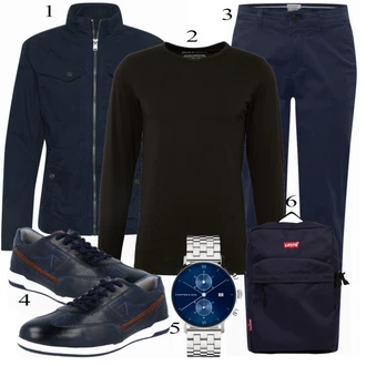 outfit mit Črna Superga Bugatti "Priložnostna oblačila"