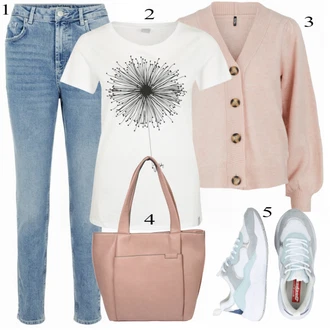 Outfit s Šedá Teniska Dockers by Gerli "Ležérní Outfit"