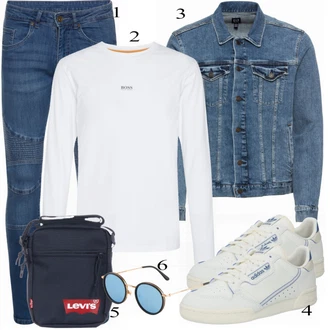 outfit mit Modra Denim Jakna GAP "Priložnostna oblačila"