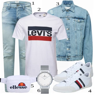 outfit mit Siva Superga Tommy Hilfiger "Priložnostna oblačila"