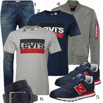 outfit mit Siva Alpha Industries "Priložnostna oblačila"