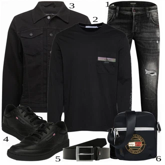 outfit mit Črna Superga Reebok Classic "Priložnostna oblačila"