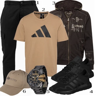 outfit mit Zelena Klobuček Alpha Industries "Priložnostna oblačila"