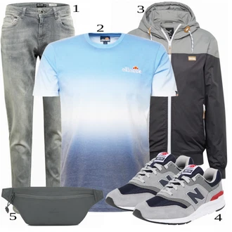 outfit mit Modra Casual Majica Ellesse "Priložnostna oblačila"