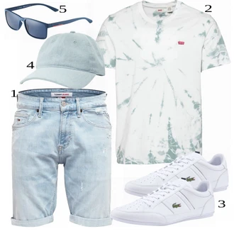 outfit mit Bela/Siva Superga Lacoste "Priložnostna oblačila"