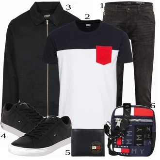outfit mit Črna Superga Tommy Hilfiger "Priložnostna oblačila"