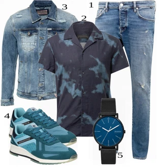 outfit mit Turkizna Superga SCOTCH & SODA "Priložnostna oblačila"