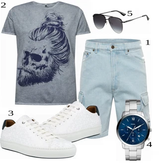 outfit mit Majica Karl Kani "Priložnostna oblačila"