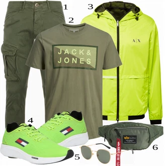 outfit mit Zelena Superga Tommy Hilfiger "Priložnostna oblačila"