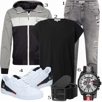 outfit mit Kavbojke Replay "Priložnostna oblačila"