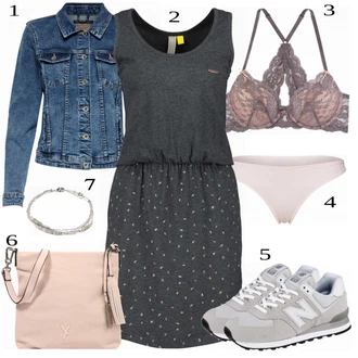 outfit mit Modra/Turkizna Denim Jakna Only "Tvoj cool outfit"