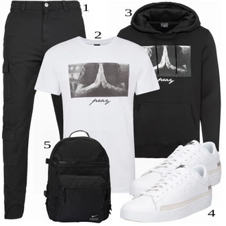 Poletne Outfiti mit Črna Torba Nike "Priložnostna oblačila"