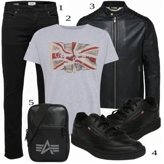 outfit mit Črna Superga Reebok Classic "Priložnostna oblačila"