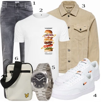 outfit mit Siva Hlače "Priložnostna oblačila"