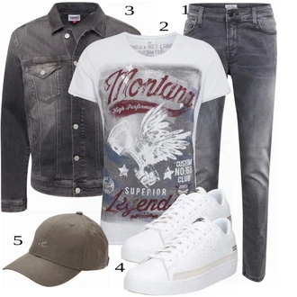 outfit mit Denim Jakna Tommy Jeans "Priložnostna oblačila"