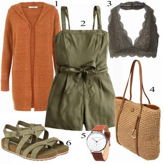 Outfit s Overal & Kombineza Overall Hollister "Ležérní Outfit pro jaro"