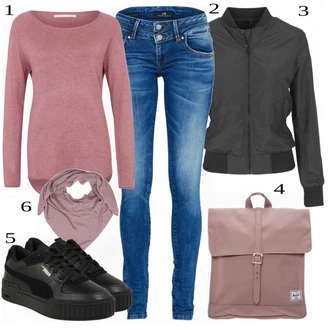 outfit mit Črna Superga Puma "Priložnostna oblačila za pomlad"