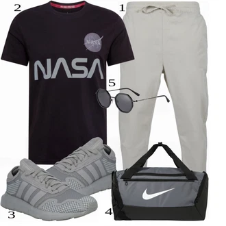 outfit mit Črna Casual Majica Alpha Industries "Priložnostna oblačila"