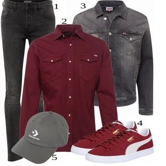 outfit mit Denim Jakna Tommy Jeans "Priložnostna oblačila"