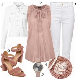 Outfit s Šedá/Fialová/Růžová Slim Fit Džíny/Dámské Džíny s Délkou 7/8/Kotníková Bota/Capri Džíny/Zkrácené Džíny/Girlfriend Džíny/High Waist Džínové Kalhoty/Džíny s Rozparkem/Mom Jean/Kožená bunda/Zužující se Džíny/Termální Džíny Only "Jarní Outfit"