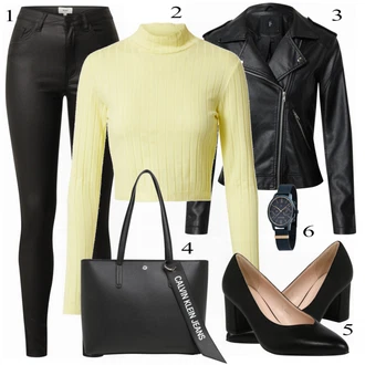 Outfit s Modrá Bota Na Podpatku Raid "Jarní Outfit"