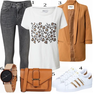 outfit mit Bela Superga Adidas Originals "Oblačila za pomlad"